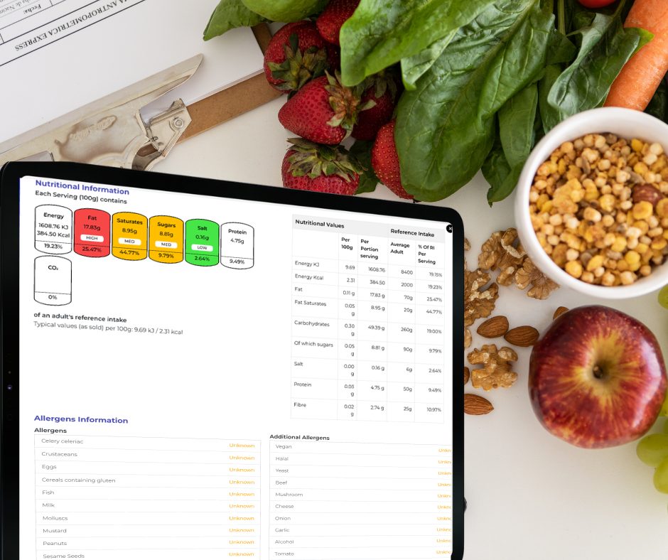 nutrition and allergens image